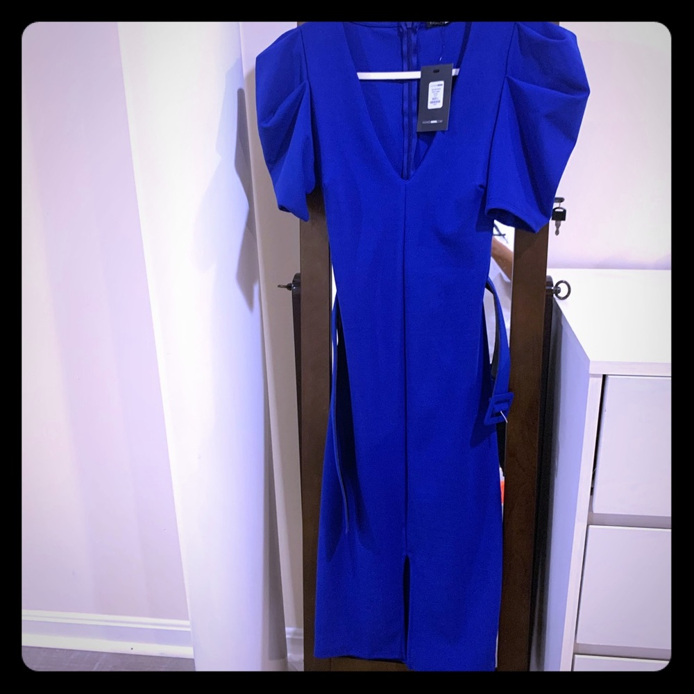 Ruffled Sleeve Dress